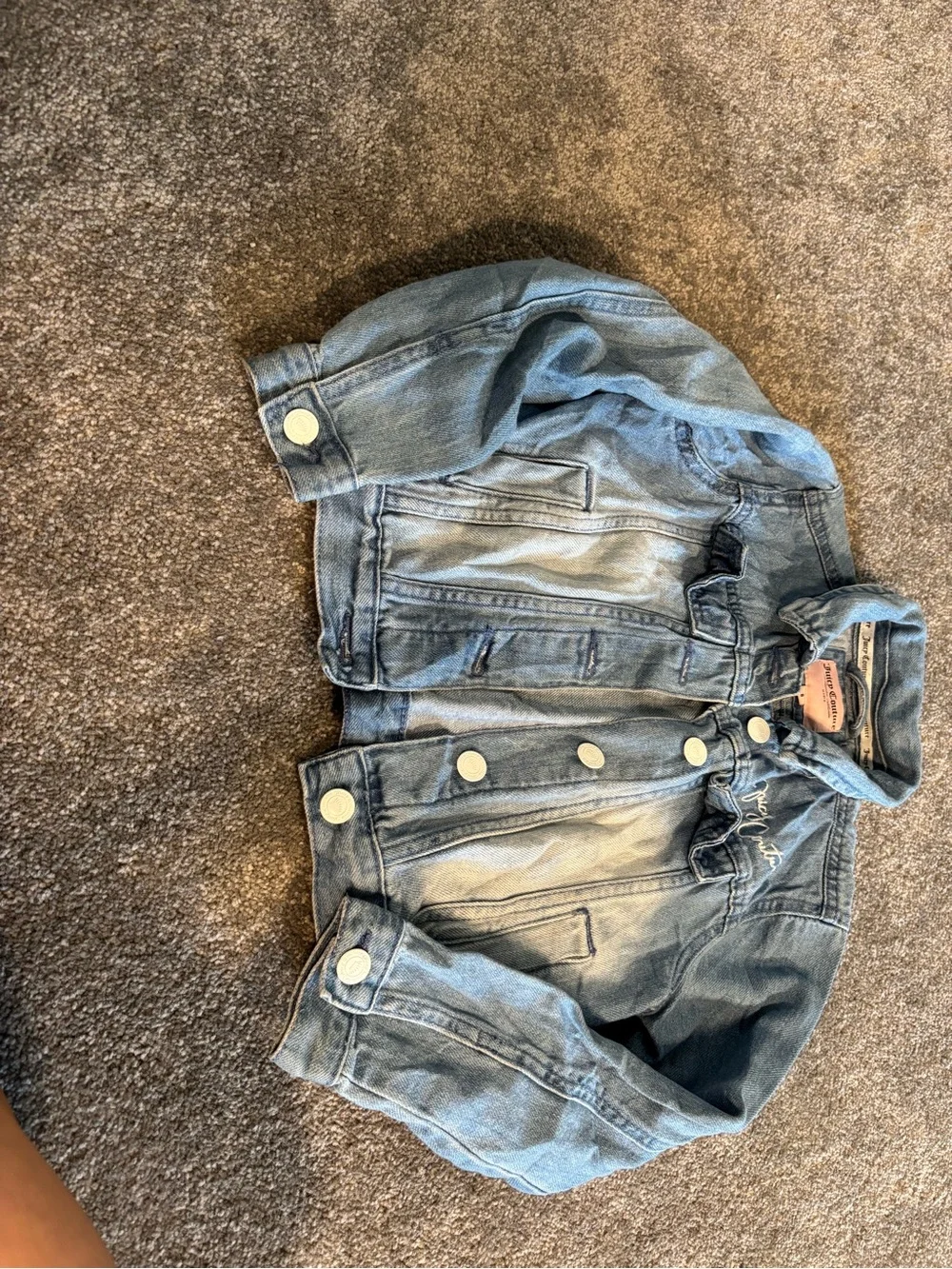 Kids Light Blue Denim Jacket - juicy contour